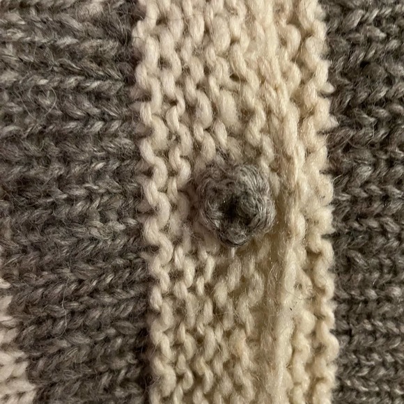 Chunky Wool Cardigan Women Size M-L - Picture 6 of 11